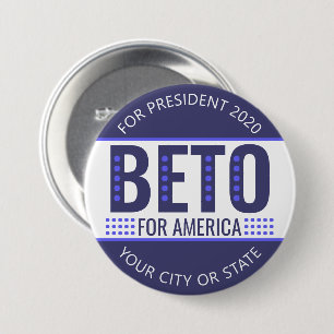 Beto 2020 Presidential Election Political 7.5 Cm Round Badge