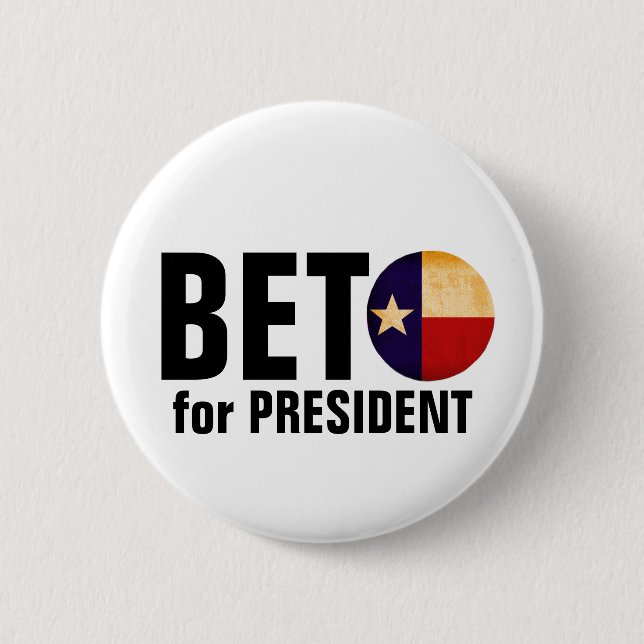 Beto for President 6 Cm Round Badge (Front)