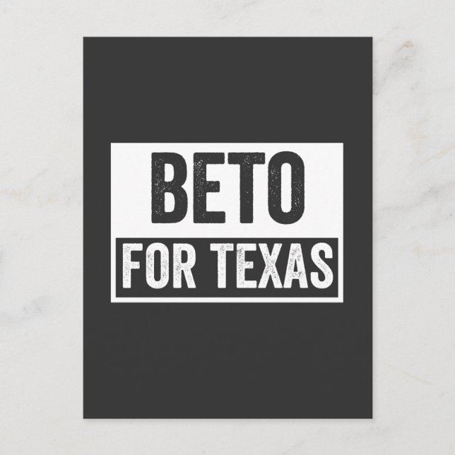 beto FOR TEXAS Postcard (Front)
