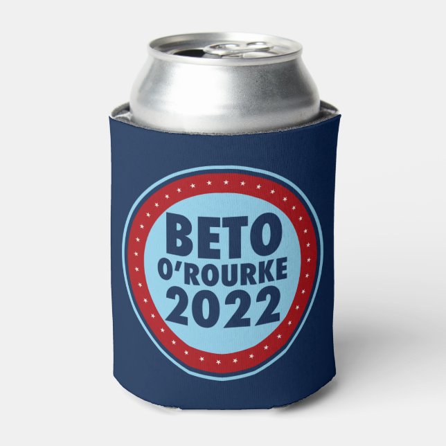 Beto O'Rourke 2022 Election Patriotic Political Can Cooler (Can Front)