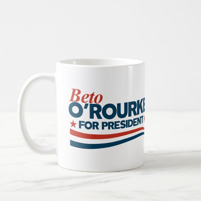 Beto O'Rourke for President Coffee Mug (Left)