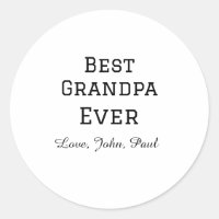 Bets Grandpa ever grandfather gifts simple name