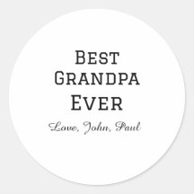 Bets Grandpa ever grandfather gifts simple name