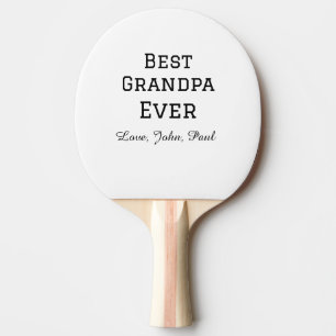 Bets Grandpa ever grandfather gifts simple name Ping Pong Paddle