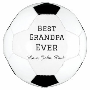 Bets Grandpa ever grandfather gifts simple name Soccer Ball