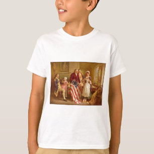 Betsy Ross 1777 by Jean Leon Gerome Ferris T-Shirt