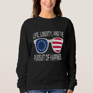 Betsy Ross 4th Of July American Flag Sunglasses 17 Sweatshirt