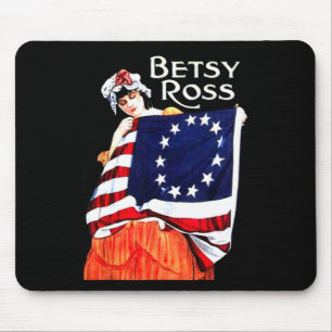 Betsy Ross American Flag 1776 Art 4th Of July Gift Mouse Pad