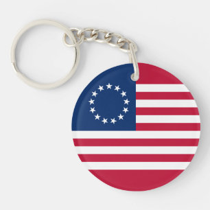 Betsy Ross American Flag Key Ring