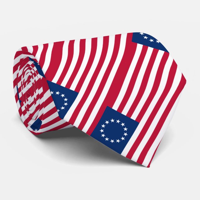 Betsy Ross American Flag Tie (Rolled)
