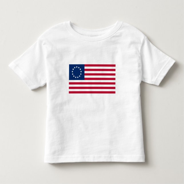 Betsy Ross American Flag Toddler T-Shirt (Front)