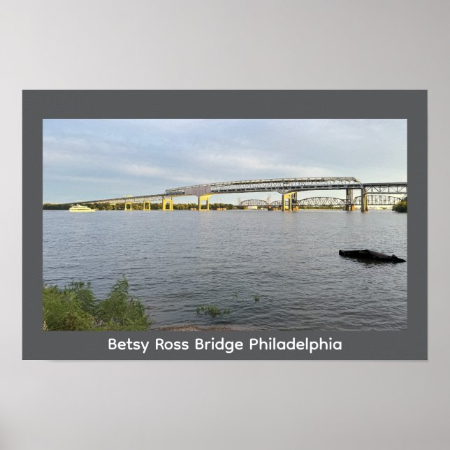 Betsy Ross Bridge Philadelphia Poster (Front)