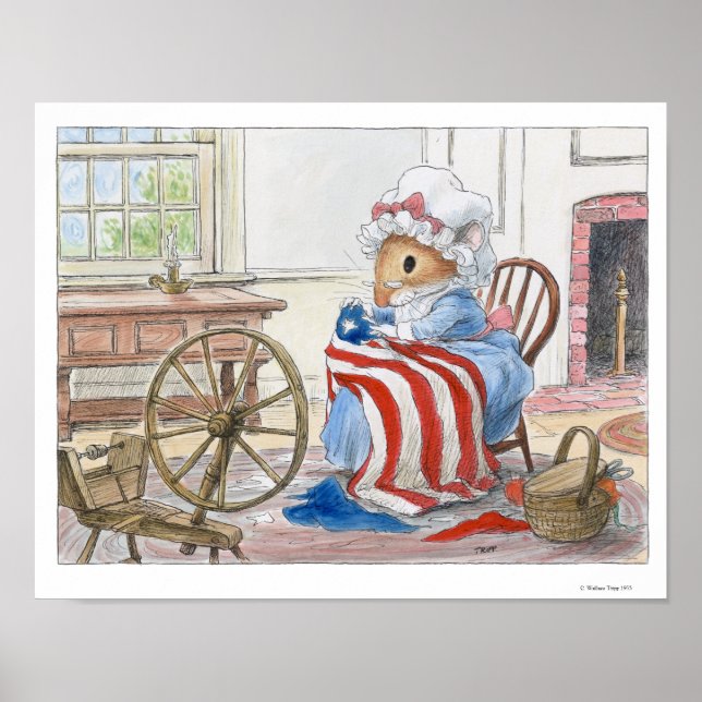 Betsy Ross by Wallace Tripp Print (Front)