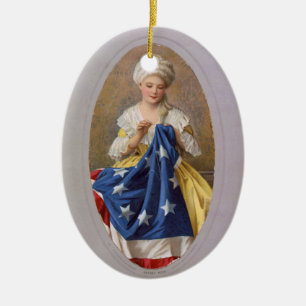Betsy Ross, c1908, G. Liebscher Ceramic Tree Decoration