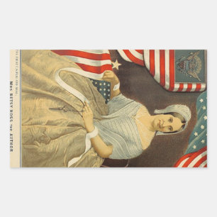 Betsy Ross First American Flag and Seal Vintage US