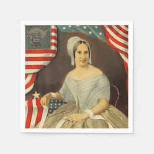 Betsy Ross First American Flag Vintage Portrait US Napkin