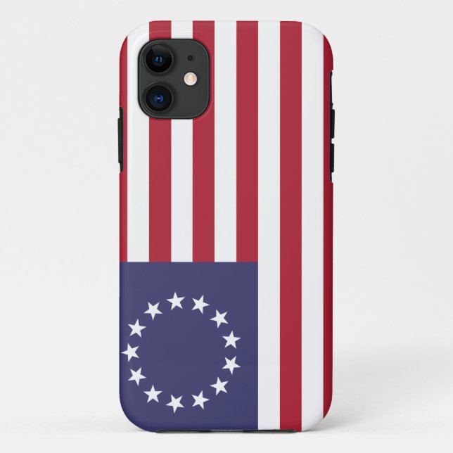 Betsy Ross Flag 13 Star American Flag 1776 Case-Mate iPhone Case (Back)
