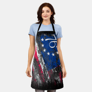 Betsy Ross Flag 1776 Patriotic 4th of July Apron
