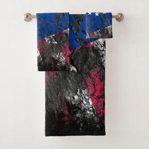 Betsy Ross Flag 1776 Patriotic 4th of July Bath Towel Set