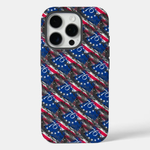 Betsy Ross Flag 1776 Patriotic 4th of July iPhone 16 Pro Case