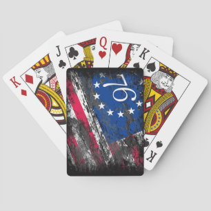 Betsy Ross Flag 1776 Patriotic 4th of July Playing Cards