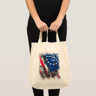 Betsy Ross Flag 1776 Patriotic 4th of July Tote Bag