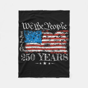 Betsy Ross Flag 1776 We The People 250 Years 250th Fleece Blanket