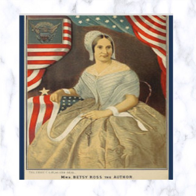 Betsy Ross Flag and Seal Postcard (Creator Uploaded)