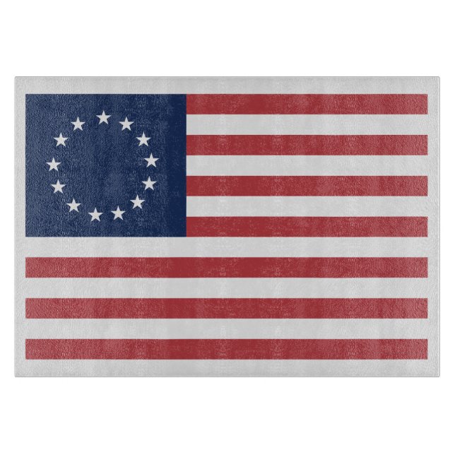 Betsy Ross Flag Design Cutting Board (Front)
