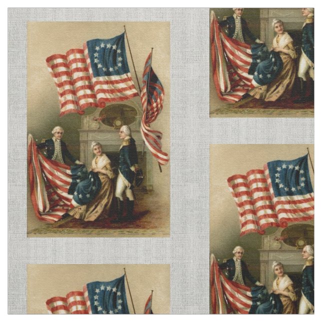 Betsy Ross Flag Fabric (Swatch)