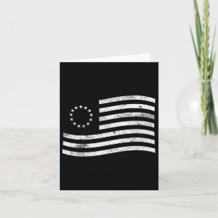 Betsy Ross Flag Minimal – American History Patriot Card