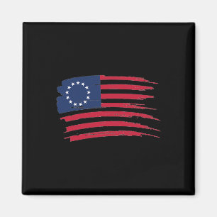 Betsy Ross Shirt 4th Of July American Flag 1776 Vi Magnet