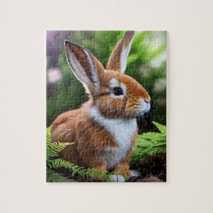 Betsy The Brown And White Bunny, Jigsaw Puzzle