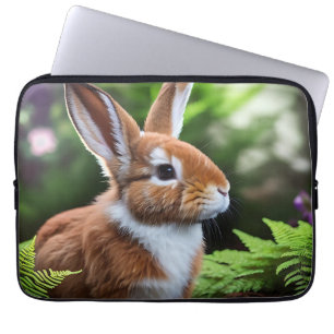 Betsy The Brown And White Bunny, Laptop Sleeve