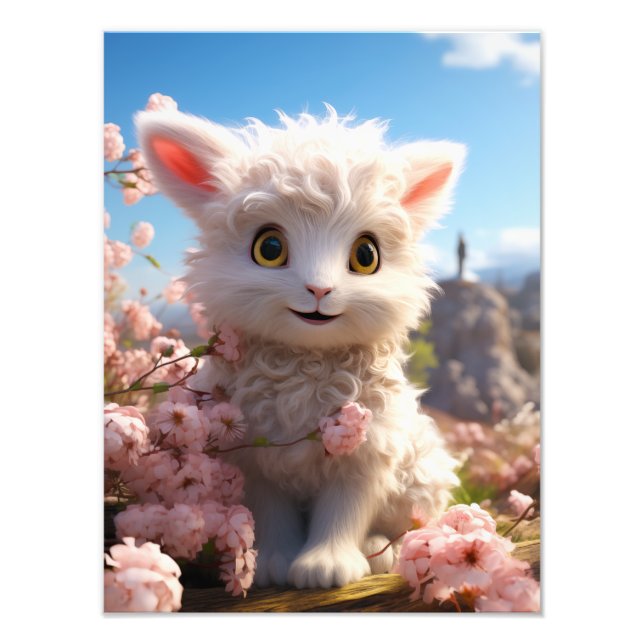 Betsy - The cuddly baby goat Photo Print (Front)