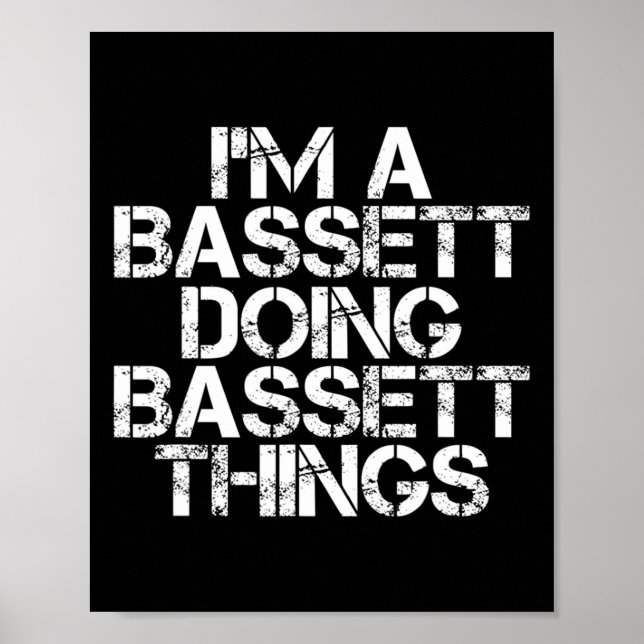 Bett Funny Surname Family Tree Birthday Reunion Gi Poster (Front)