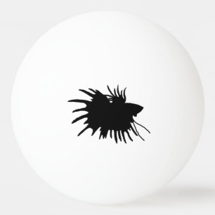 Betta Aquarium Siamese Fighting Fish Silhouette Ping Pong Ball