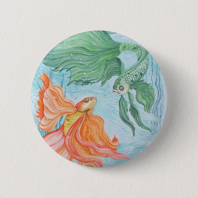 Betta Dance 6 Cm Round Badge (Front)
