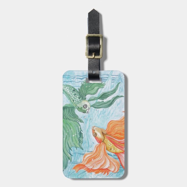 Betta Dance Luggage Tag (Front Vertical)