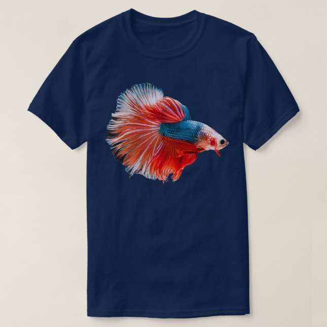 Betta Fighting Fish For All Betta Splendens Lovers T-Shirt (Design Front)