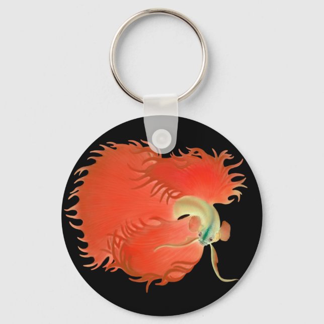 Betta Fighting Fish Keychain (Front)