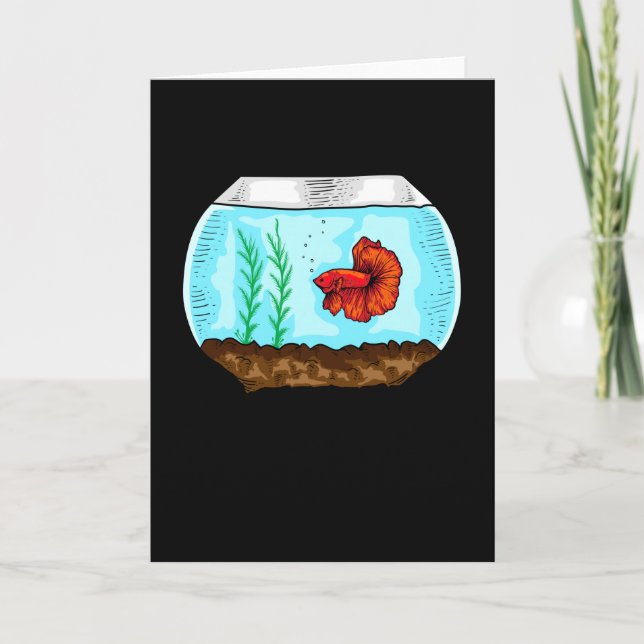 Betta Fish Aquarium Aquarist Card (Front)