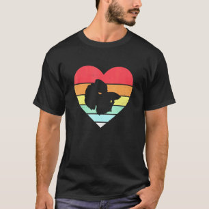 Betta Fish Aquarium Retro Love Heart T-Shirt