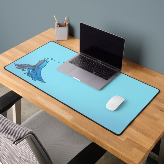 Betta Fish Art Desk Mat (Office 2)