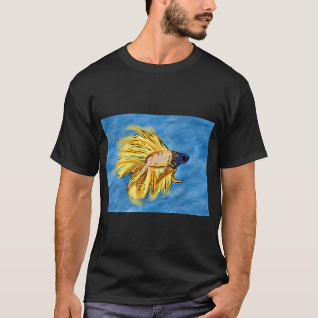 Betta Fish Art T-Shirt (Front)