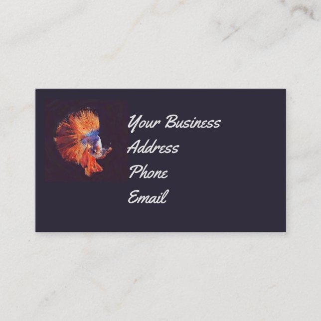 Betta Fish Business Card (Front)