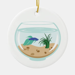 Betta Fish Ceramic Tree Decoration