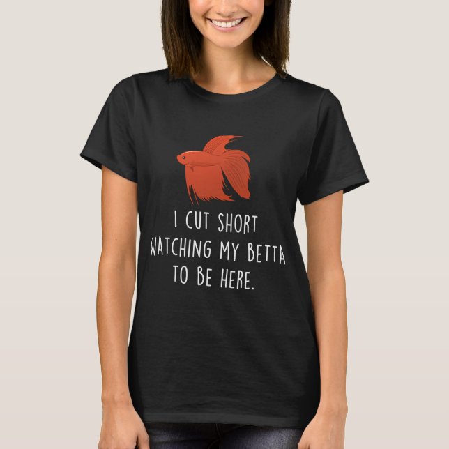 Betta Fish Cut Short T-Shirt (Front)
