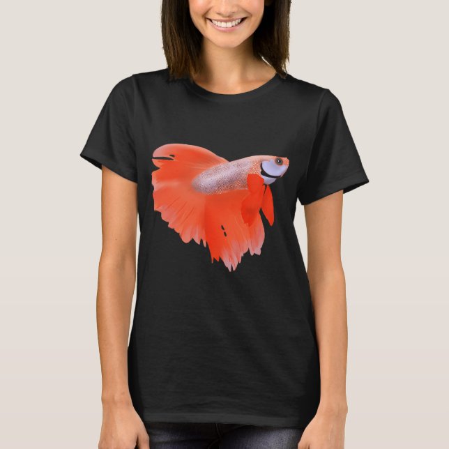 Betta Fish Digital Art T-Shirt (Front)