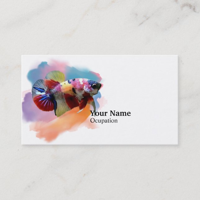 Betta Fish Galaxy Business Card (Front)